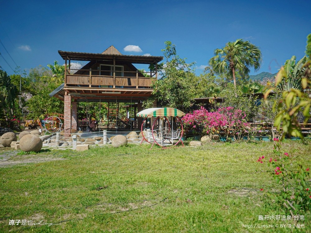 龜丹水哥溫泉區 台南景點 spa 露天溫泉池 花旗木秘境 水哥休閒農事體驗