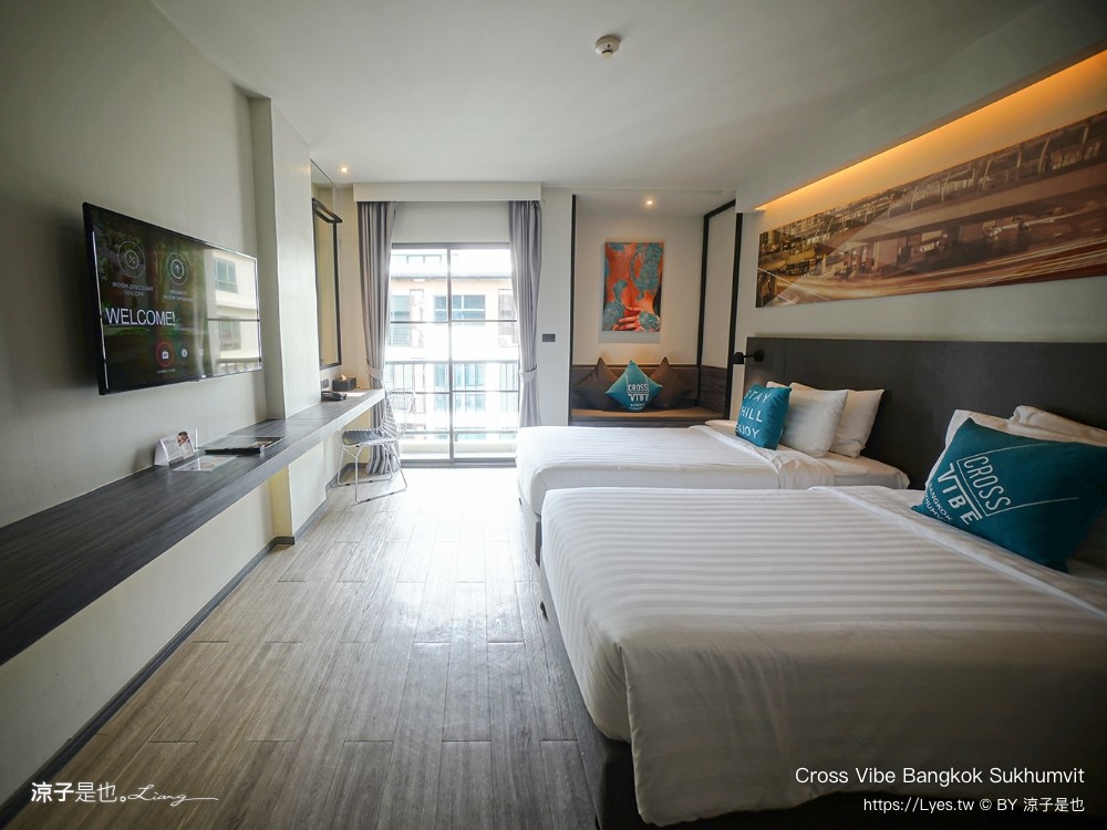 曼谷住宿 泰國飯店 cross vibe bangkok sukhumvit 四星級 親子飯店推薦 bts nut 公寓式旅店 房價 交通 素坤逸