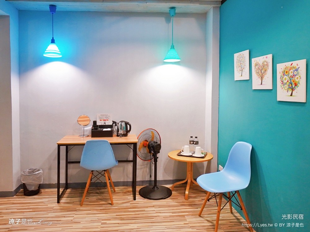 光影民宿 嘉義住宿推薦 布袋民宿 房型 雙人房 四人房 背包客
