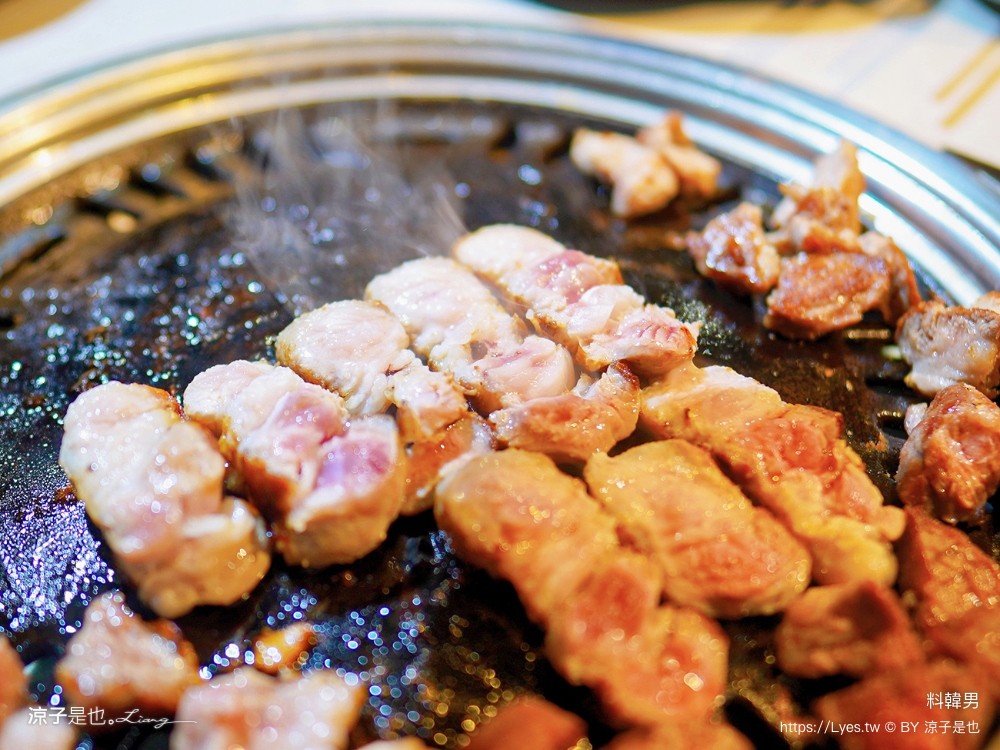 料韓男 菜單 台中美食 韓國熟成烤五花肉 北屯燒烤餐廳 專人代烤 韓式烤肉推薦