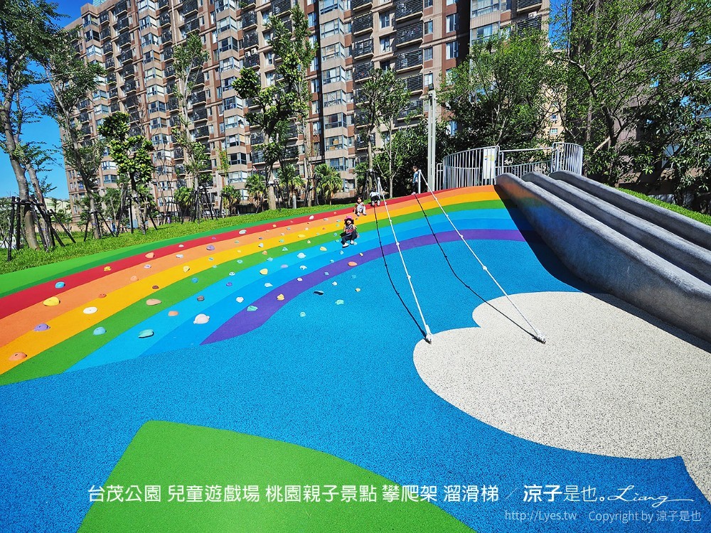 台茂公園 兒童遊戲場 桃園親子景點 攀爬架 溜滑梯