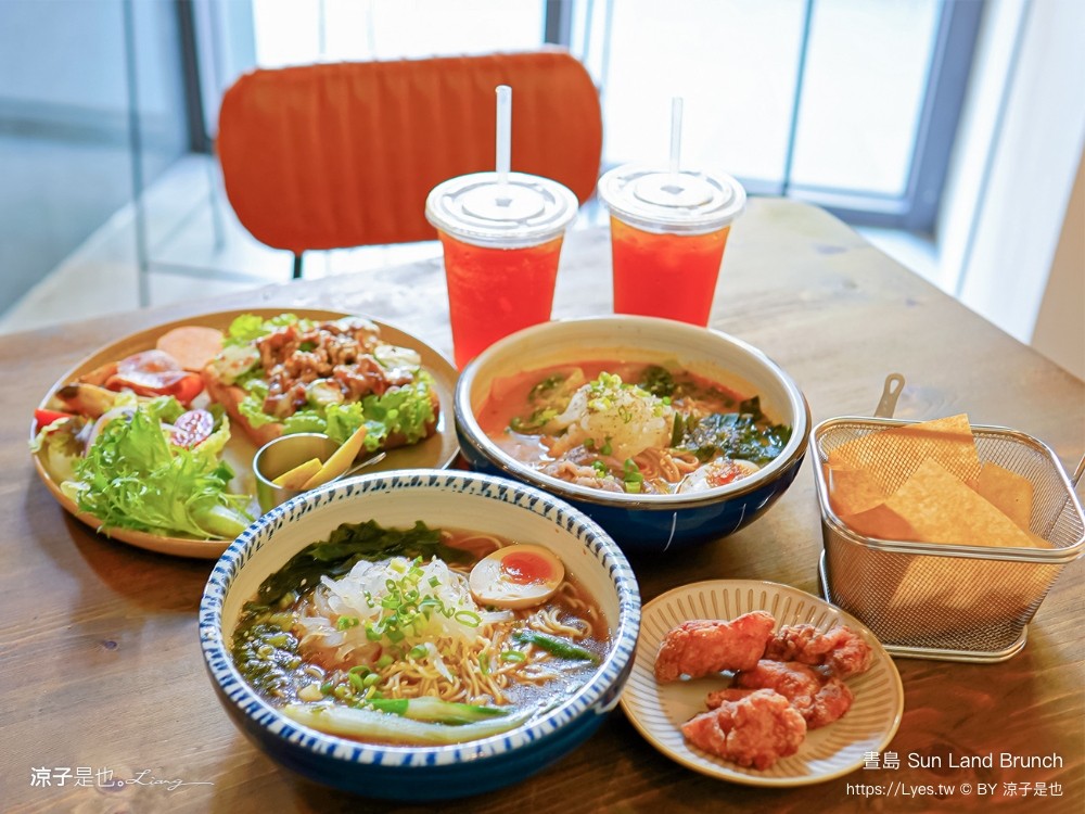 晝島 菜單 台中北屯美食 新開幕 早午餐餐廳推薦 牛肉麵早餐 三明治 sun land brunch