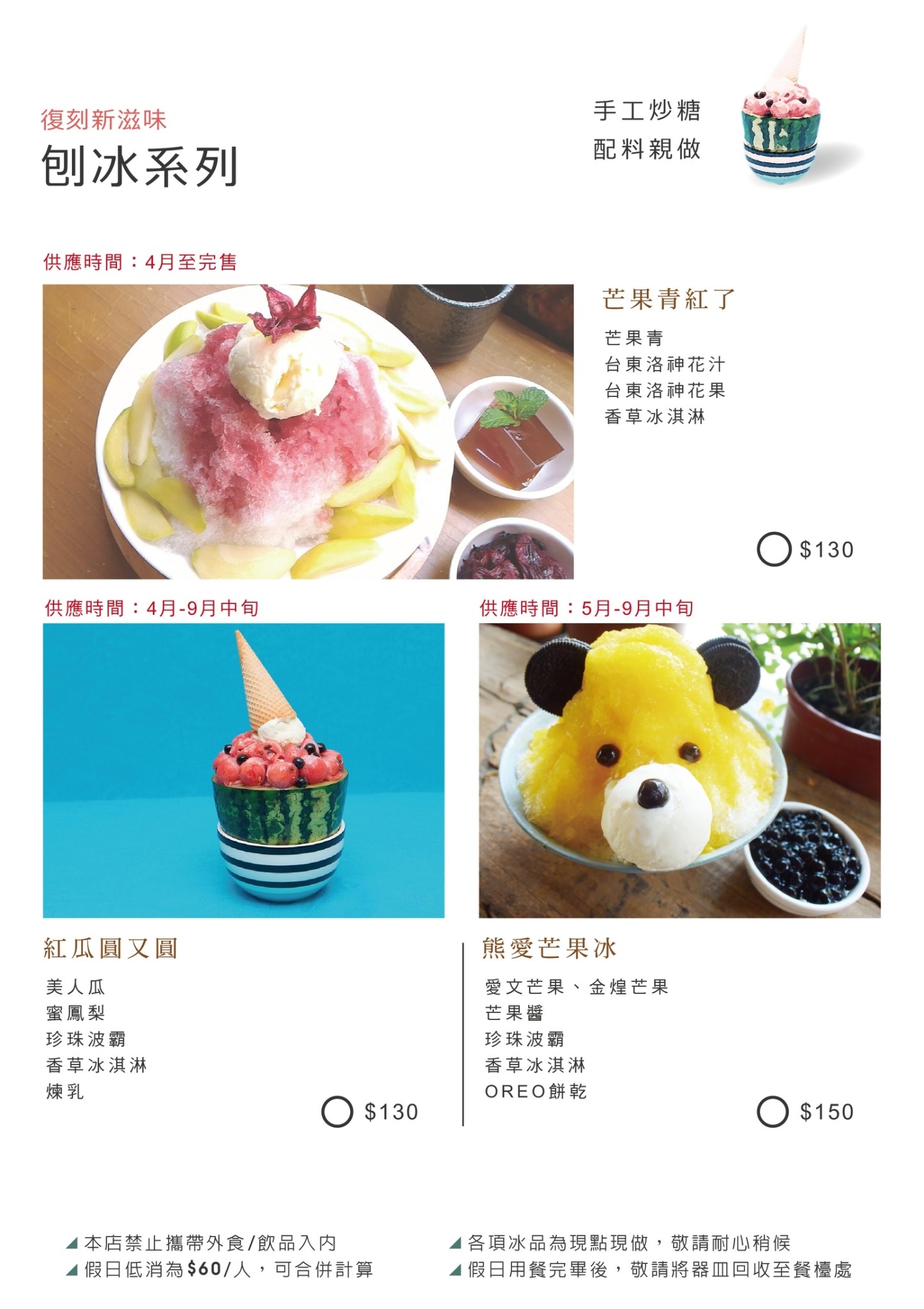 新南五五製冰所 菜單 台中大里冰店