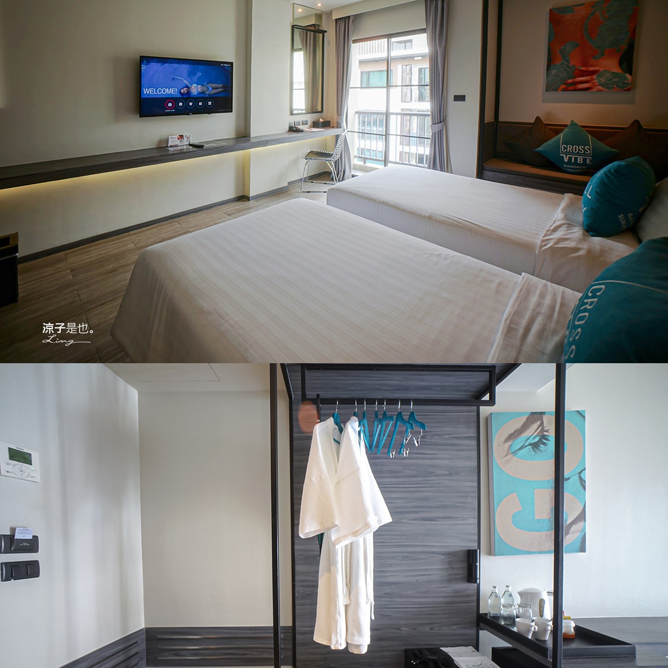 泰國曼谷住宿-Cross Vibe Bangkok Sukhumvit 泰國親子飯店推薦 BTS On Nut 步行5分鐘 大賣場、便利商店、平價按摩都在附近超方便