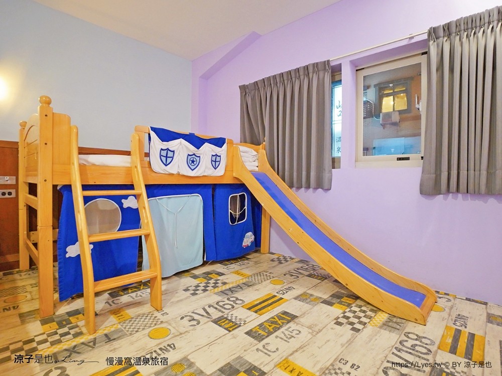 慢漫窩溫泉旅宿 宜蘭礁溪親子飯店 溜滑梯房型 獨立泡湯池 露天溫泉 CP值