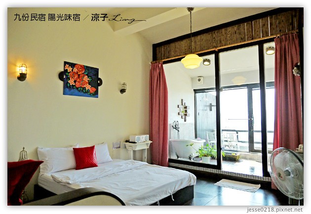 九份-陽光味宿-陽台風景很美的九份民宿