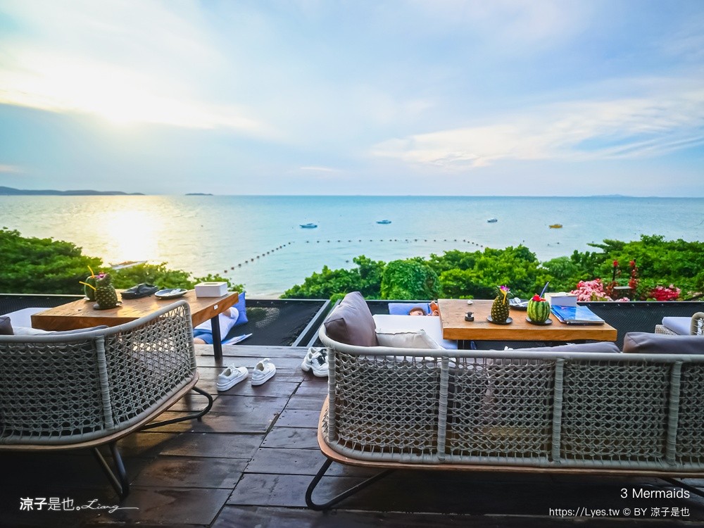3 Mermaids 美人魚餐廳 芭達雅 Pattaya cafe 鳥巢餐廳 海景餐廳