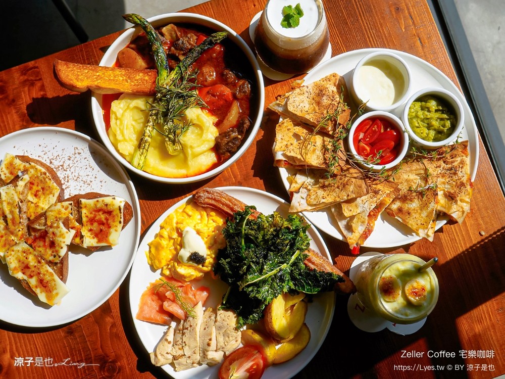 宅樂咖啡 zeller coffee 菜單 大墩旗艦店 台中早午餐 南屯咖啡館 插座 訂位 輕食飲品