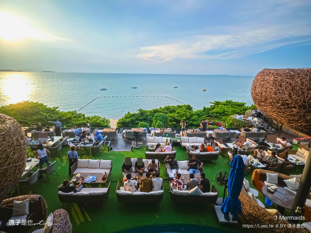 3 Mermaids 美人魚餐廳 芭達雅 Pattaya cafe 鳥巢餐廳 海景餐廳