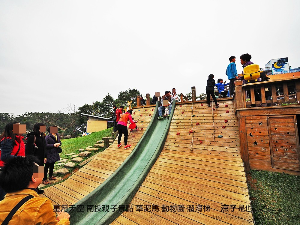 星月天空 南投親子景點 草泥馬 動物園 溜滑梯