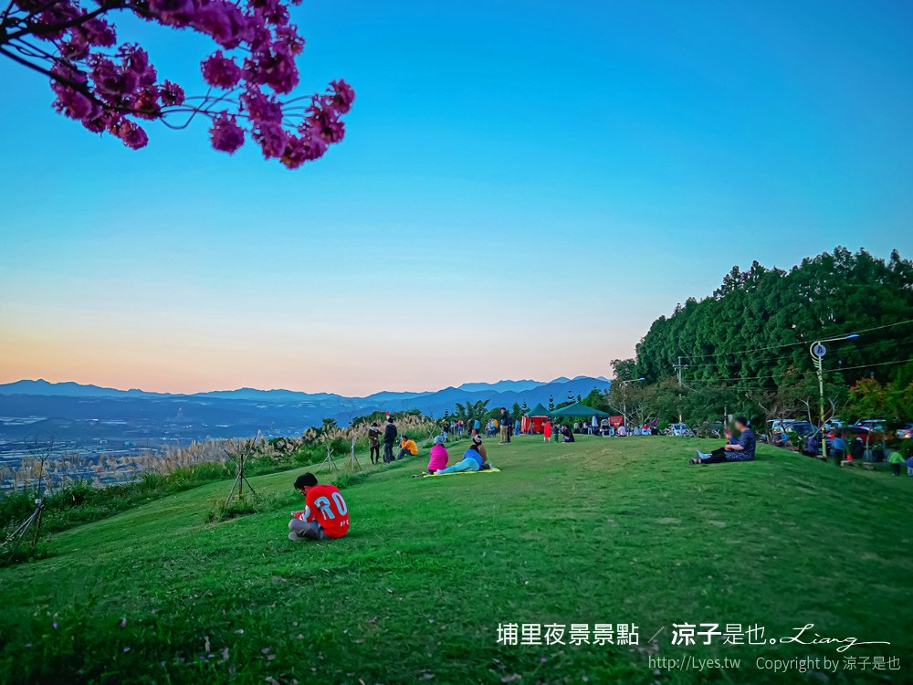 埔里景點 夜景 虎頭山觀景台 南投親子景點 埔里飛行傘基地 台灣地理中心碑