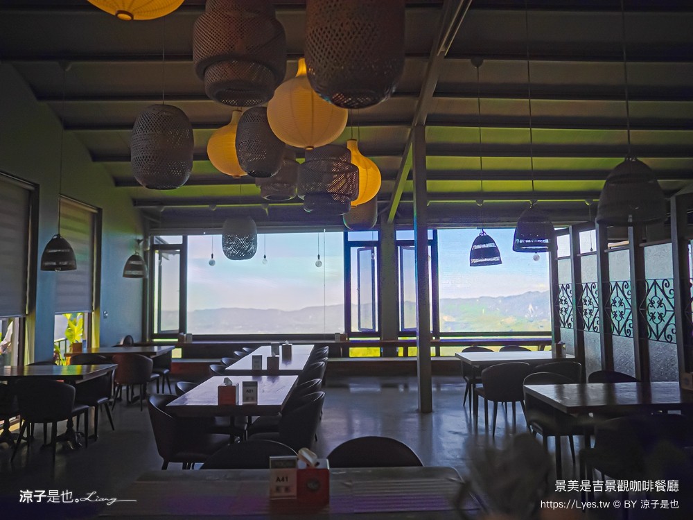 景美是吉 菜單 景觀咖啡餐廳 台南景點 愛心觀景台 和風套餐 楠西 山景咖啡 評論