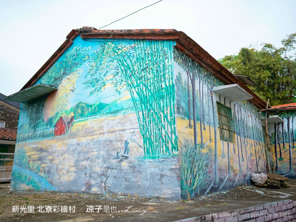 新光里北寮彩繪村 台南關廟 免門票 親子景點 田園藝術 關廟彩繪村