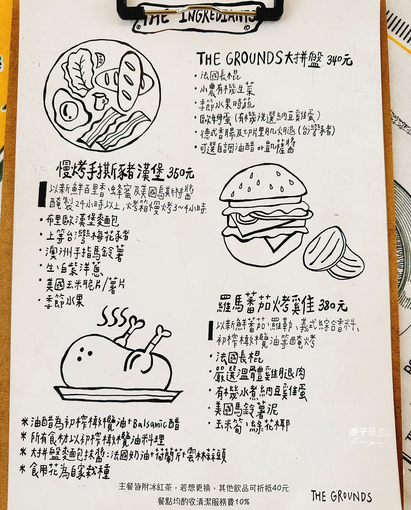  the grounds 菜單 屏東美食 早午餐 下午茶 玻璃屋 屏東景觀餐廳 老屋改建 庭園餐廳 ig打卡