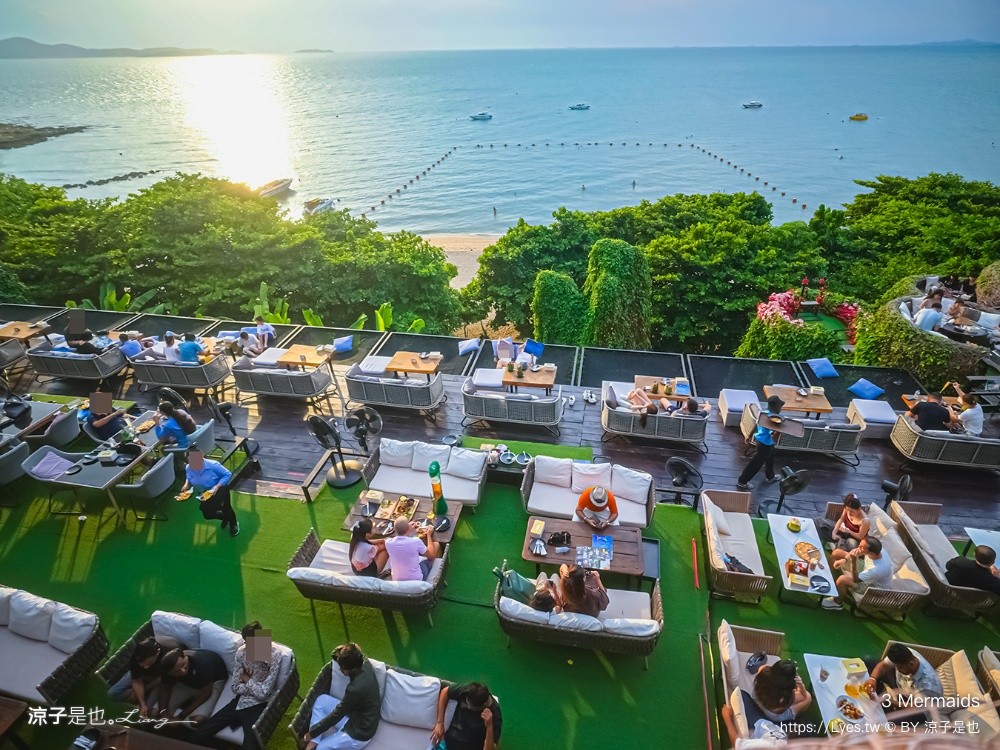 3 Mermaids 美人魚餐廳 芭達雅 Pattaya cafe 鳥巢餐廳 海景餐廳
