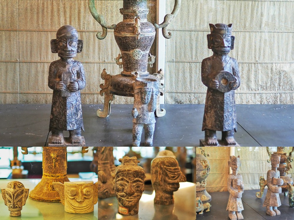 新社景點-明月居茶花山莊 無菜單懷石料理 全台最大茶花園 收藏眾多歷史古文物 三星堆青銅器