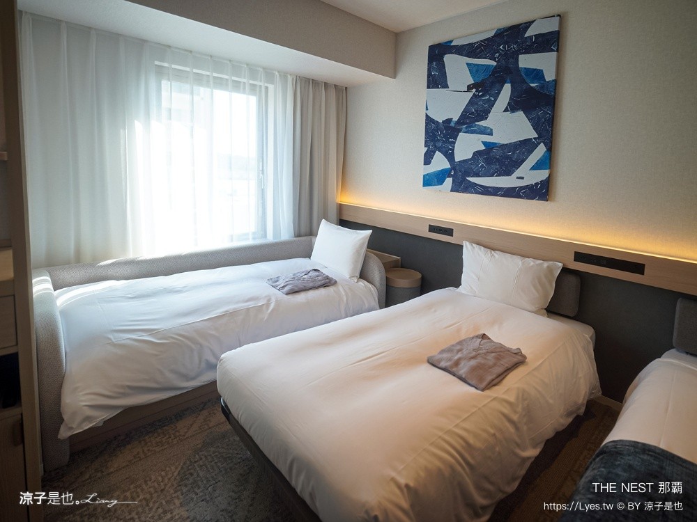 THE NEST 那覇 沖繩那霸住宿 沖繩住宿推薦 沖繩親子飯店 國際通住宿 HIGH FLOOR SUPERIOR TWIN 四人房房型