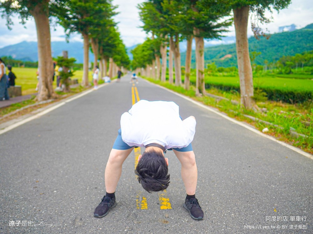 阿度的店 台東景點 鹿野 租車 電動單車遊 綠色隧道 躺馬路 體驗 自行車
