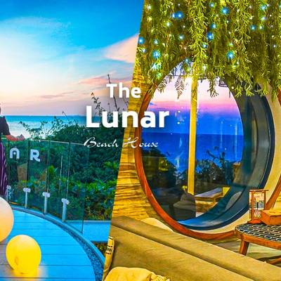【芭達雅】The Lunar Beach House 懸崖上的希臘度假風！180度無敵海景第一排 鳥巢包廂、漂浮網床超Chill