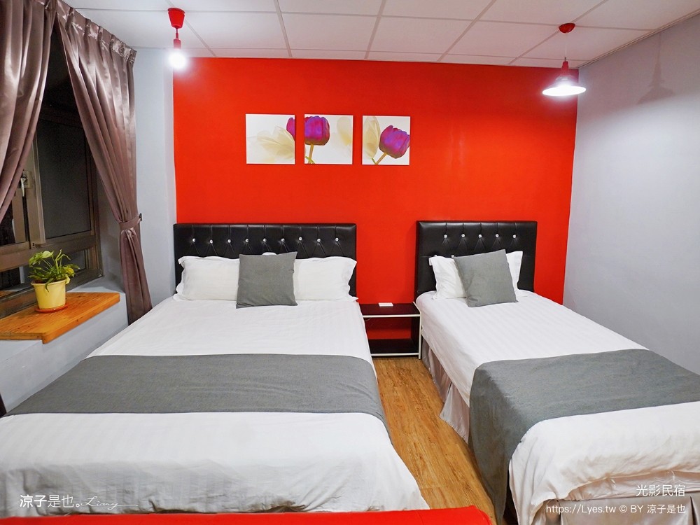 光影民宿 嘉義住宿推薦 布袋民宿 房型 雙人房 四人房 背包客