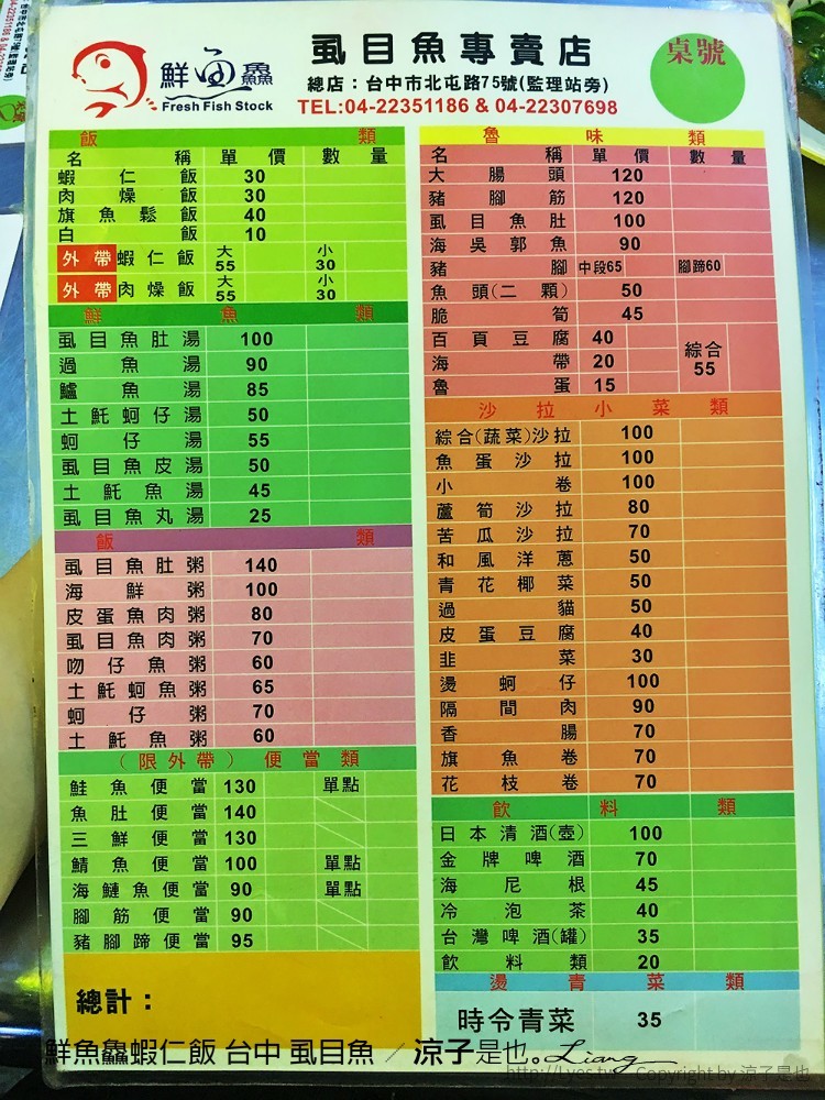 鮮魚鱻蝦仁飯 台中 虱目魚