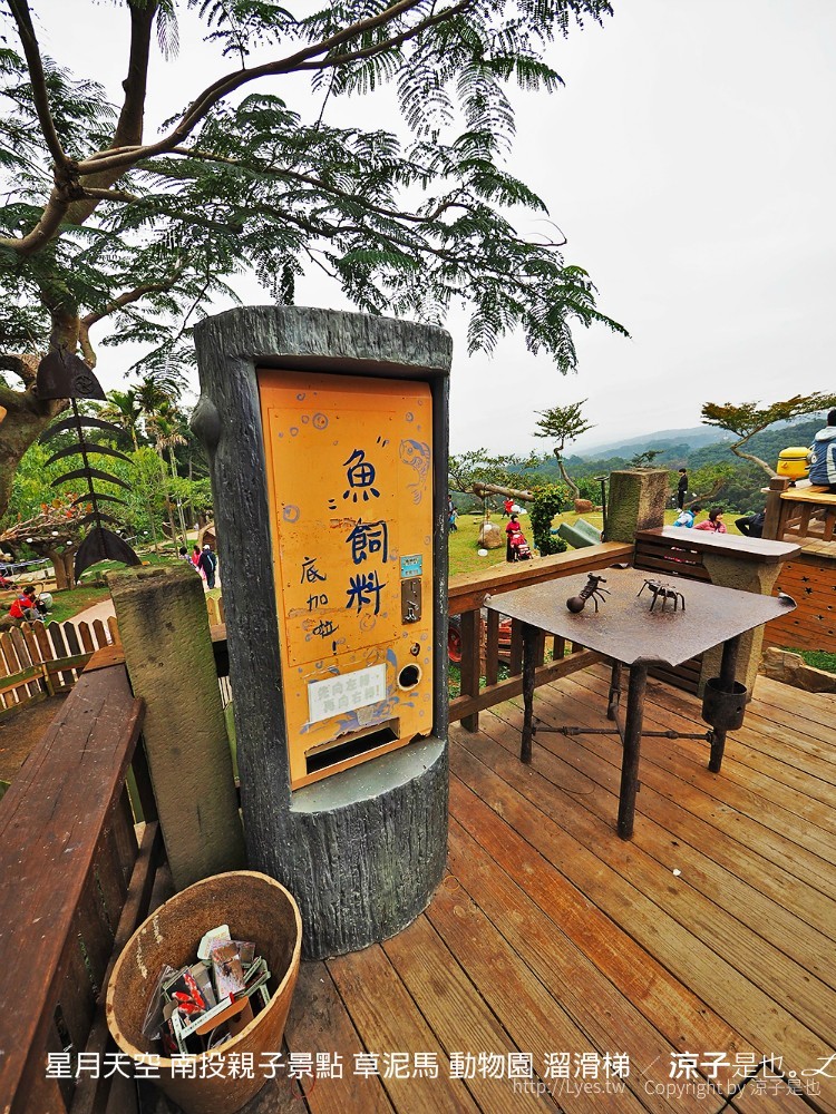 星月天空 南投親子景點 草泥馬 動物園 溜滑梯