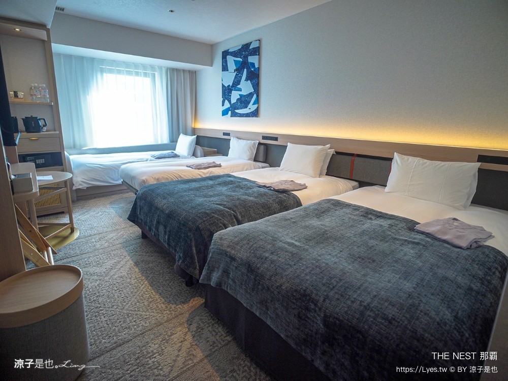 THE NEST 那覇 沖繩那霸住宿 沖繩住宿推薦 沖繩親子飯店 國際通住宿 HIGH FLOOR SUPERIOR TWIN 四人房房型