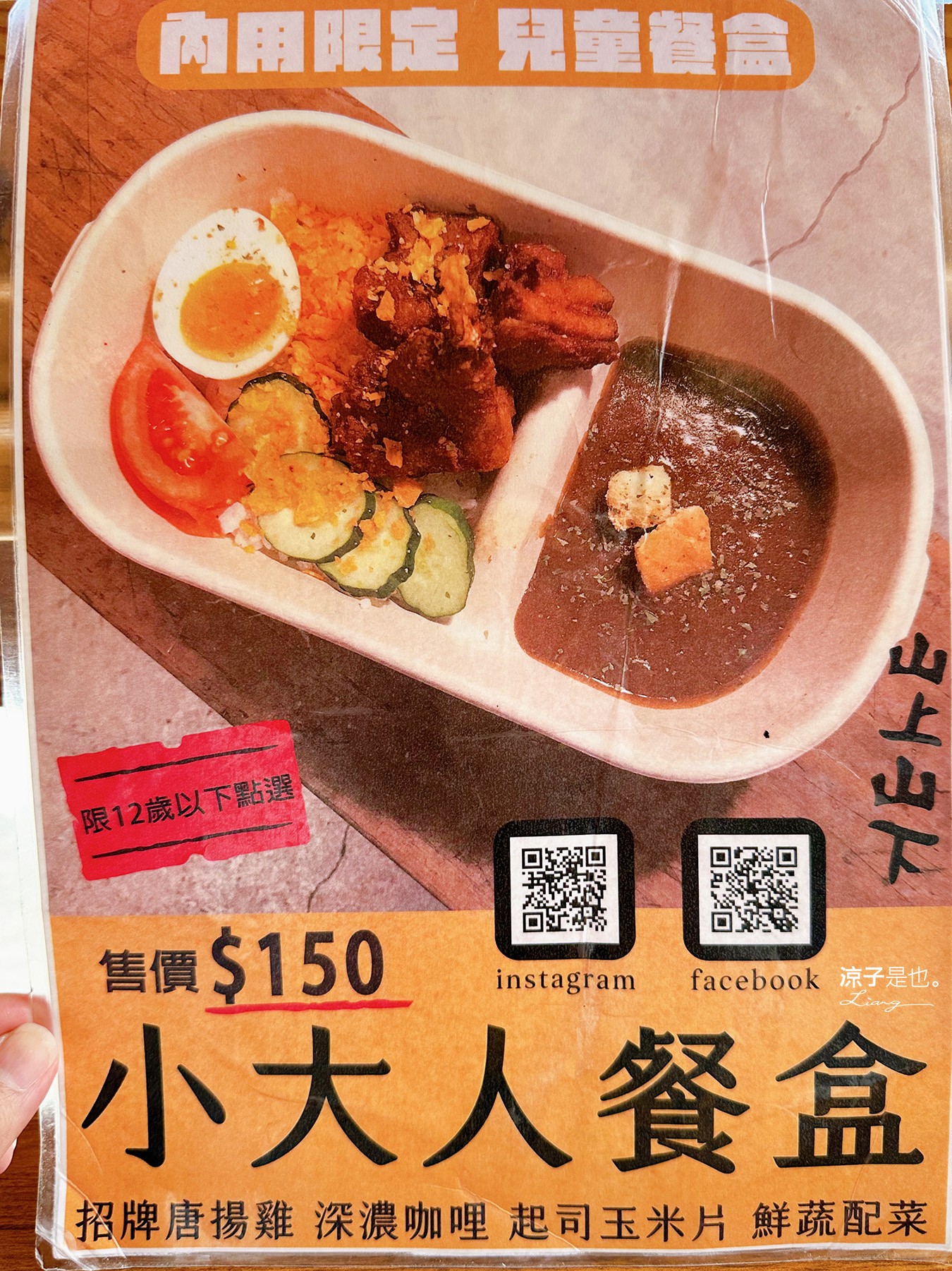 山上山下 菜單 南投埔里美食 山上山下咖哩飯專賣店 桃米村 唐揚雞 炸豬排