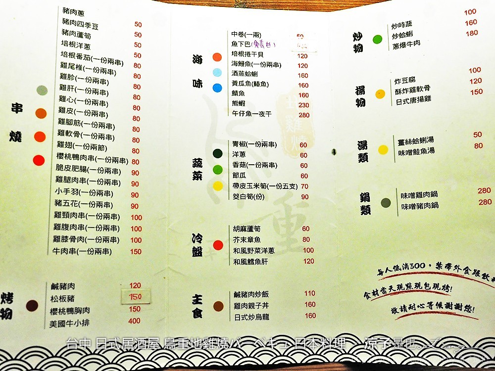 台中 日式居酒屋 鳥重地雞燒バーベキュ 日本料理 17