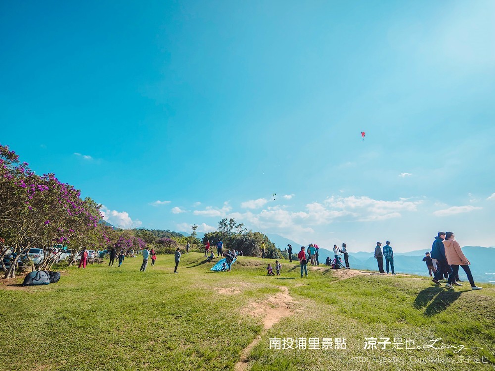 埔里景點 夜景 虎頭山觀景台 南投親子景點 埔里飛行傘基地 台灣地理中心碑