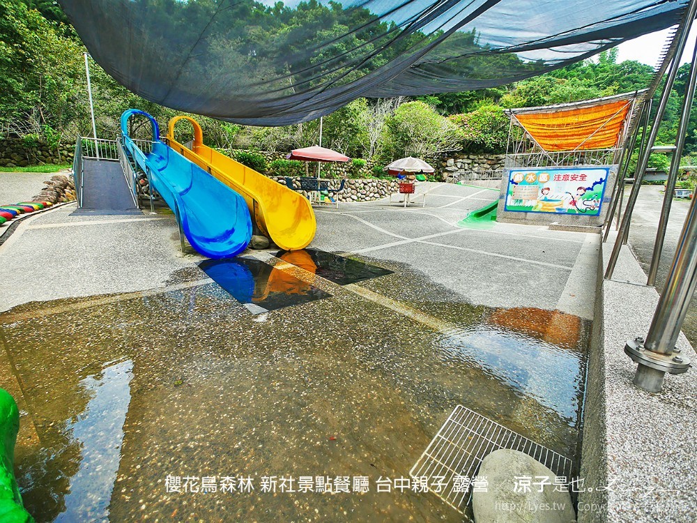新社景點-櫻花鳥森林 迷你小火車x溜滑梯戲水區x鸚鵡放飛秀x露營 不止花好拍 親子旅遊也好玩！