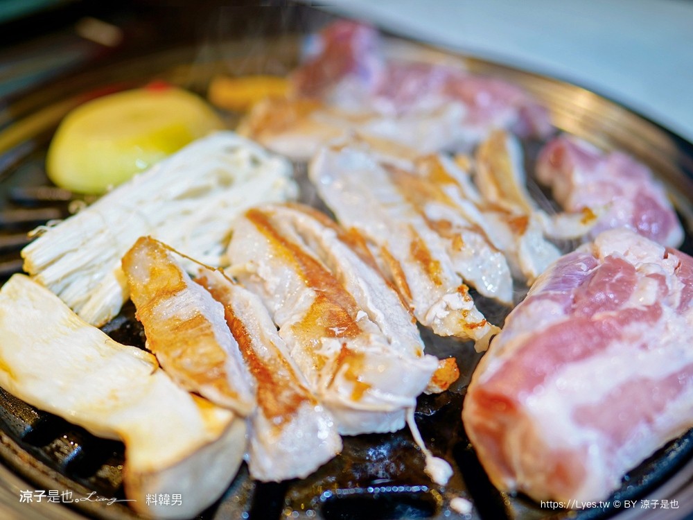 料韓男 菜單 台中美食 韓國熟成烤五花肉 北屯燒烤餐廳 專人代烤 韓式烤肉推薦