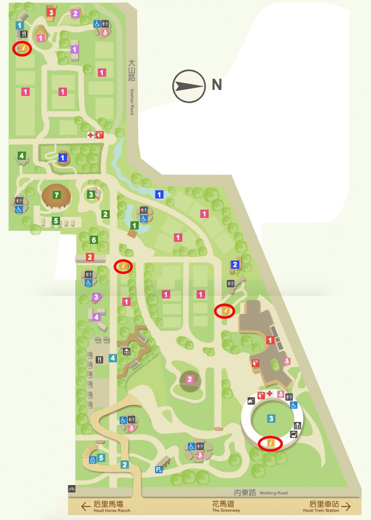 台中花博 后里 森林園區地圖