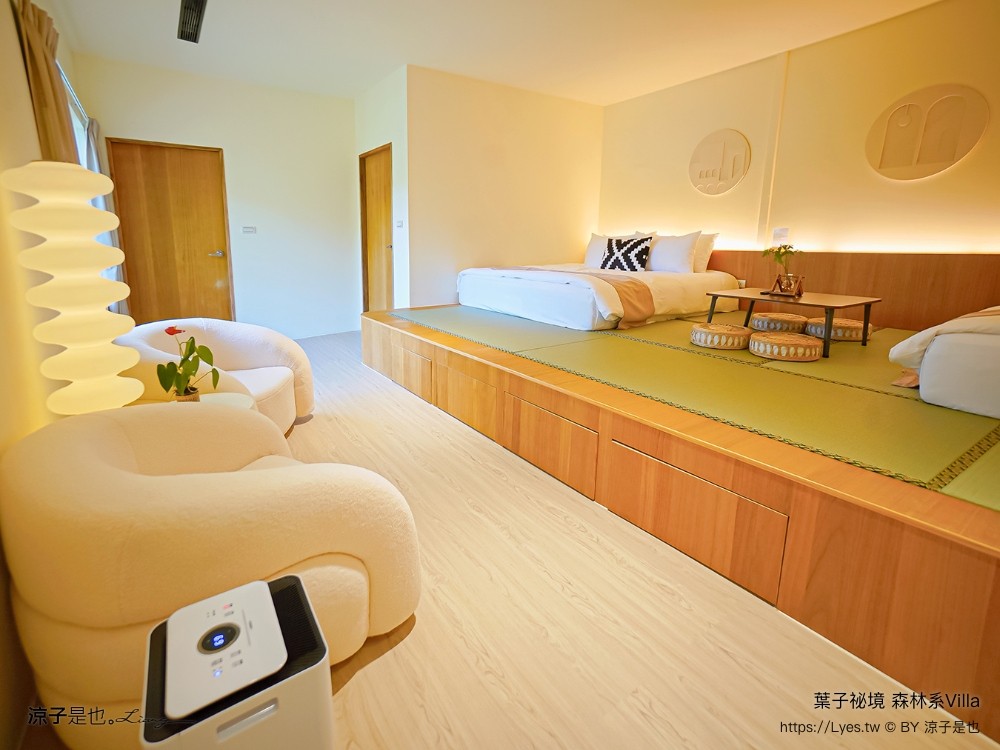 葉子祕境 南投埔里民宿 森林住宿 villa 豪華懶人露營 一泊二食 飯店 netflix disney 日月潭 早餐 晚餐