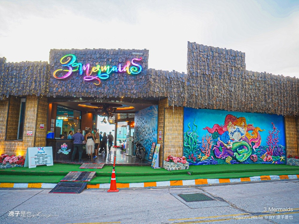 3 Mermaids 美人魚餐廳 芭達雅 Pattaya cafe 鳥巢餐廳 海景餐廳