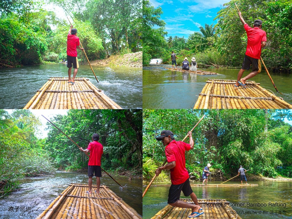Komol’s Corner Bamboo Rafting Khao Lak 竹筏漂流 普吉島景點 泰國親子景點 攀牙景點 泰國景點推薦 泰國雨林生態體驗
