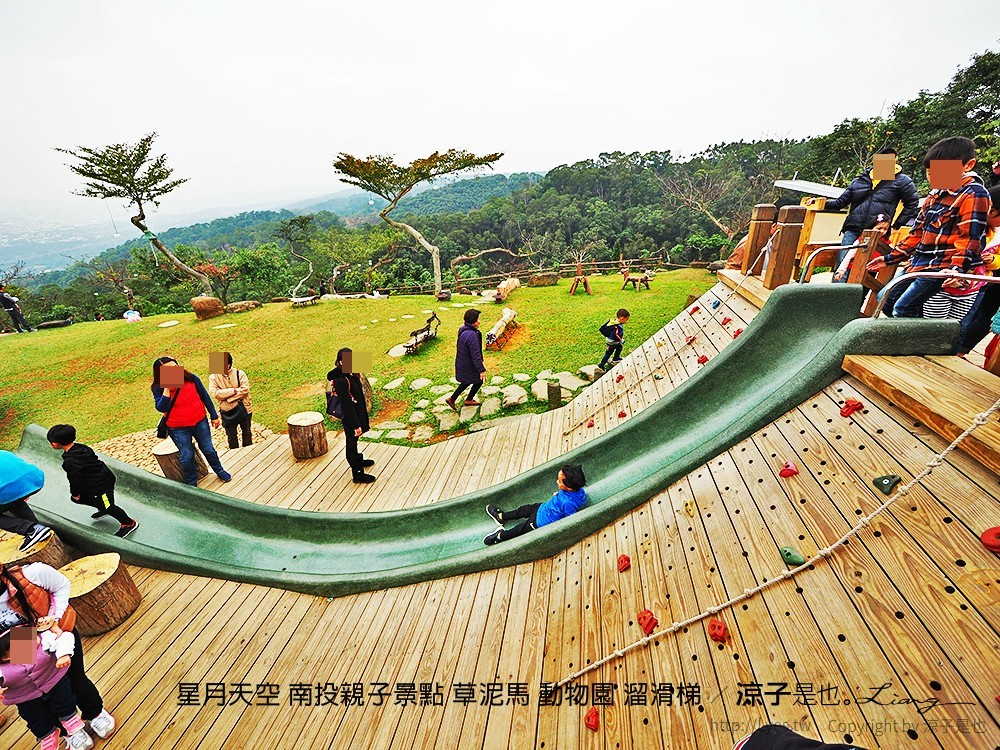星月天空 南投親子景點 草泥馬 動物園 溜滑梯