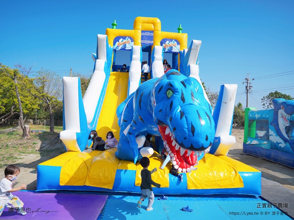 正實親子農場 門票 彰化 親子景點 撿雞蛋 氣墊樂園 溜滑梯 免費 餵小動物體驗 沙坑