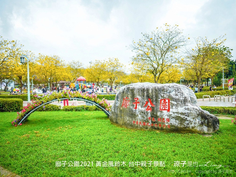 廍子公園2021 黃金風鈴木 台中親子景點