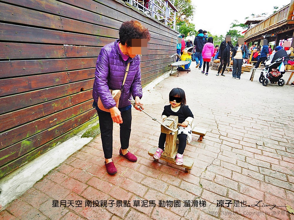 星月天空 南投親子景點 草泥馬 動物園 溜滑梯