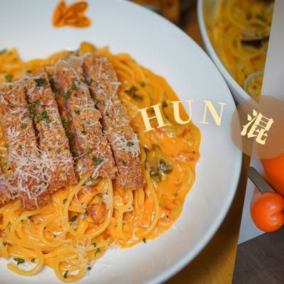 【台中】HUN混義大利麵大里店｜爆量蛤蜊＋招牌橘醬必吃~高CP值人氣義大利麵推薦