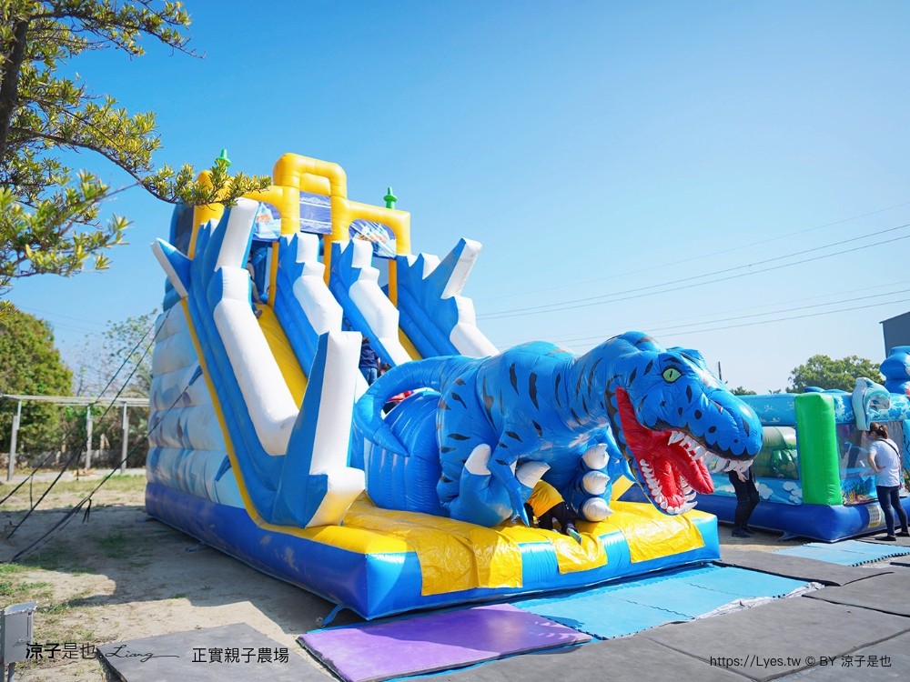 正實親子農場 門票 彰化 親子景點 撿雞蛋 氣墊樂園 溜滑梯 免費 餵小動物體驗 沙坑