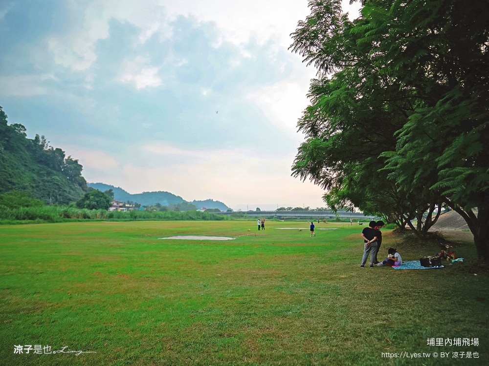 埔里景點 埔里內埔飛場 欒樹親子景點 南投藍花楹花道 賞花秘境 草地野餐 放風箏 玩球