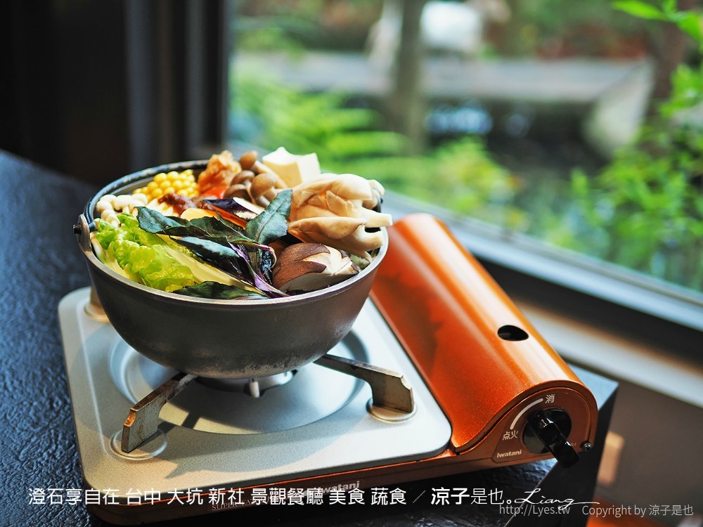澄石享自在 台中 大坑 新社 景觀餐廳 美食 蔬食