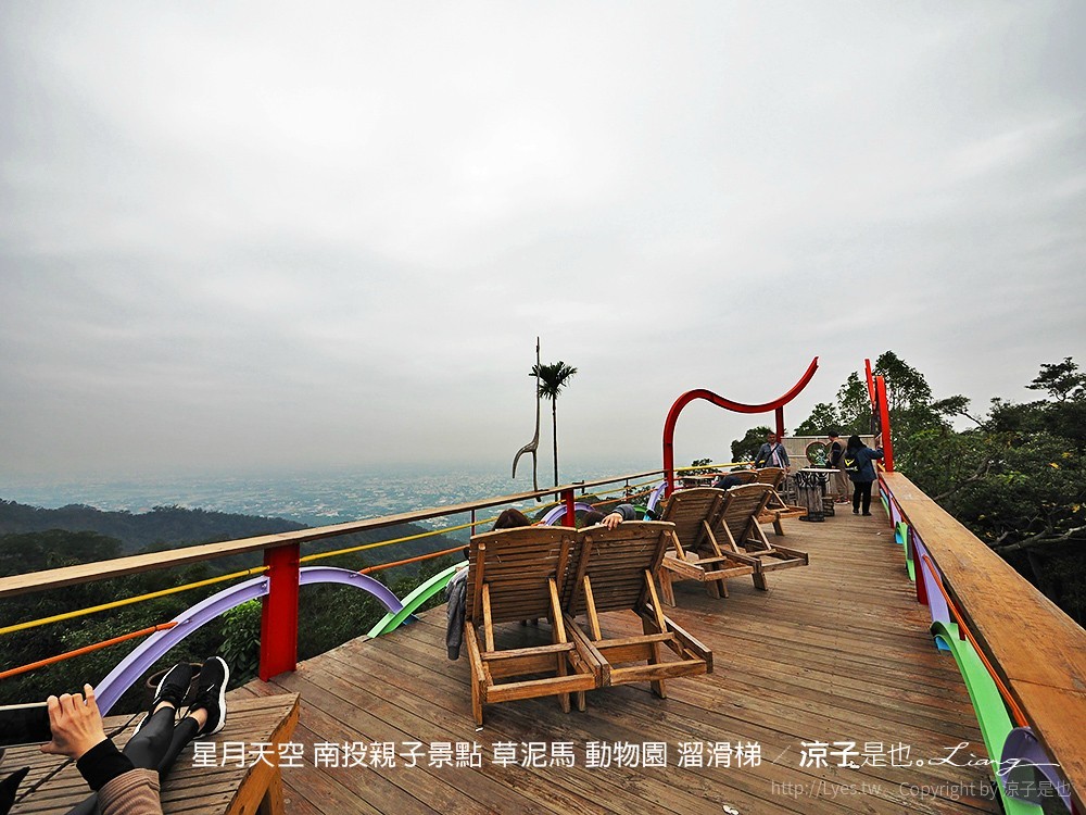 星月天空 南投親子景點 草泥馬 動物園 溜滑梯