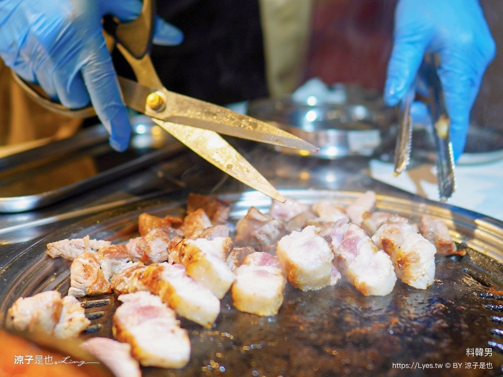 料韓男 菜單 台中美食 韓國熟成烤五花肉 北屯燒烤餐廳 專人代烤 韓式烤肉推薦