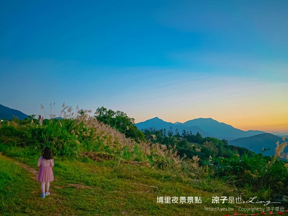 埔里景點 夜景 虎頭山觀景台 南投親子景點 埔里飛行傘基地 台灣地理中心碑