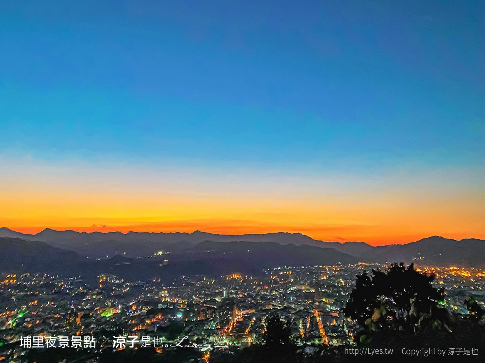 埔里景點 夜景 虎頭山觀景台 南投親子景點 埔里飛行傘基地 台灣地理中心碑