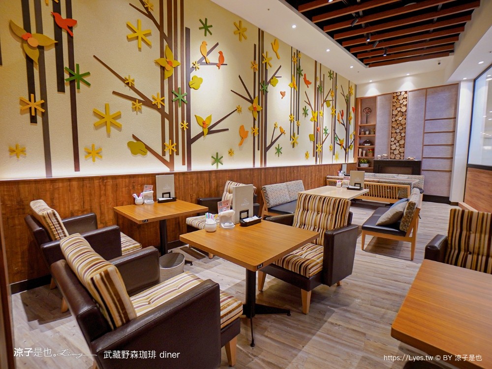 武藏野森珈琲diner 菜單 台中 lalaport 美食 台中車站早午餐 日本咖啡廳 森林系