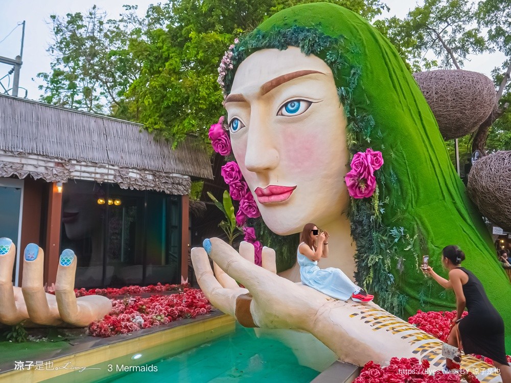 3 Mermaids 美人魚餐廳 芭達雅 Pattaya cafe 鳥巢餐廳 海景餐廳